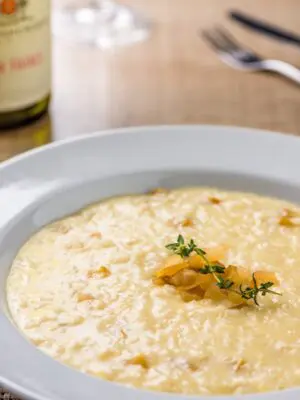 Risoto de Queijo Gorgonzola e Pera