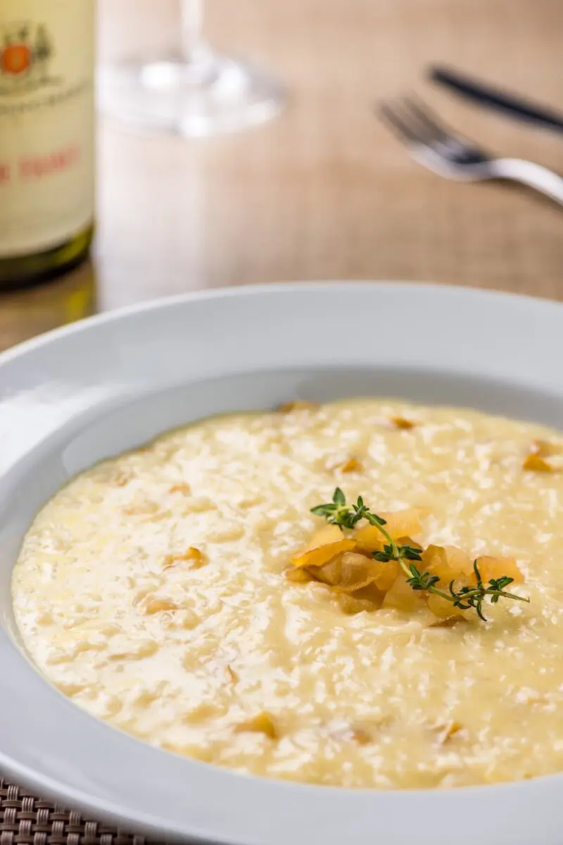 Risoto de Queijo Gorgonzola e Pera