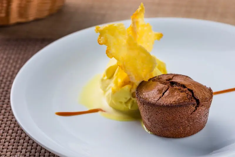 Petit Gateau de doce de leite com Sorvete de Creme