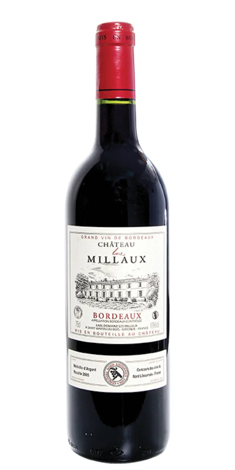 Vinho Château Les Millaux Bordeaux 750Ml